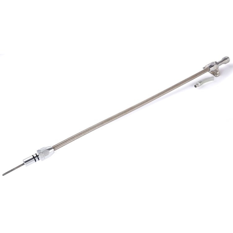 Flexible Braided Transmission Dipstick for Ford C6 [Polished]