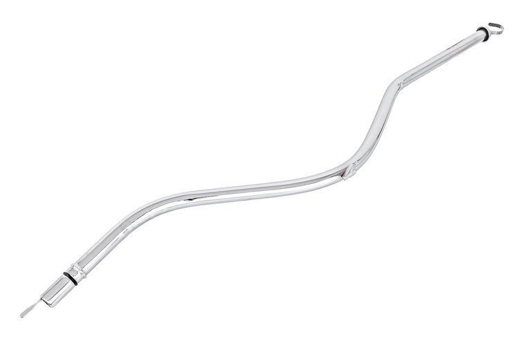 Transmission Dipstick & Tube for GM Turbo 350 (TH350) Transmissions [Chrome]