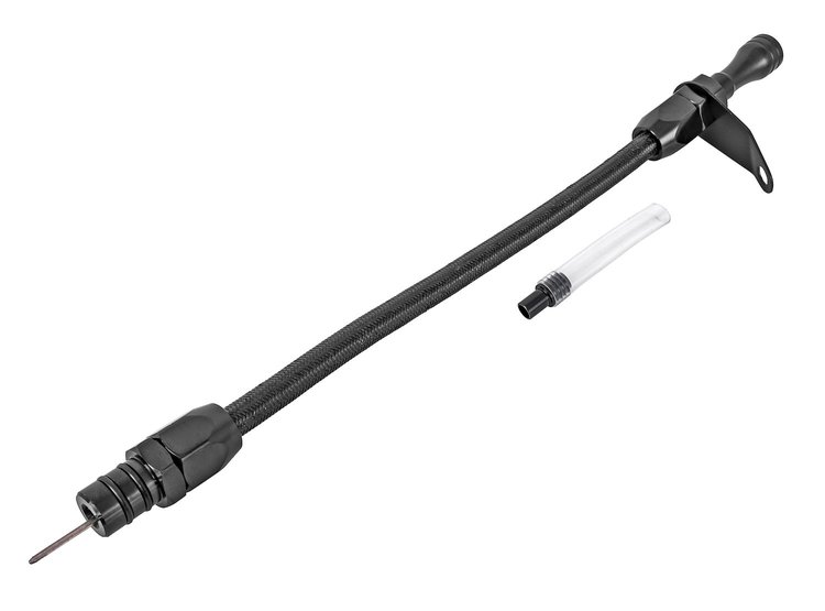 Flexible Braided Transmission Dipstick for GM TH350 [Black]