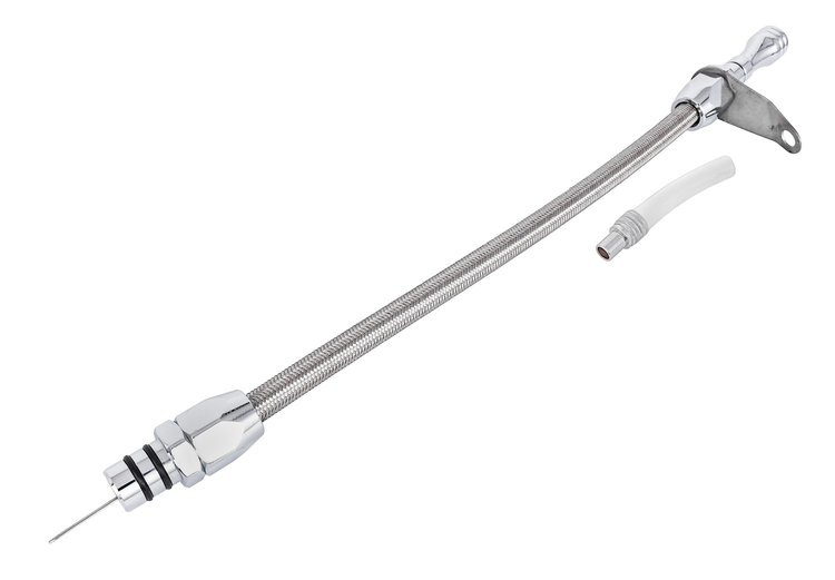 Flexible Braided Transmission Dipstick for GM TH400 [Polished]
