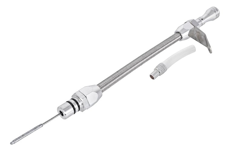 Flexible Braided Transmission Dipstick for Ford C6 [Polished]