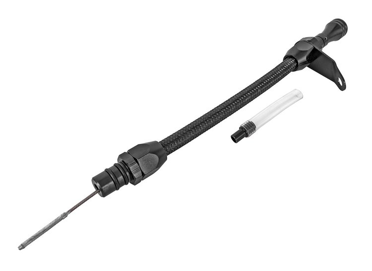 Flexible Braided Transmission Dipstick for Ford C6 [Black]