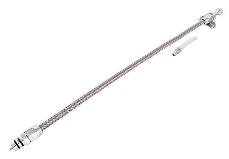 Flexible Braided Transmission Dipstick for Chrysler 727 [Chrome]