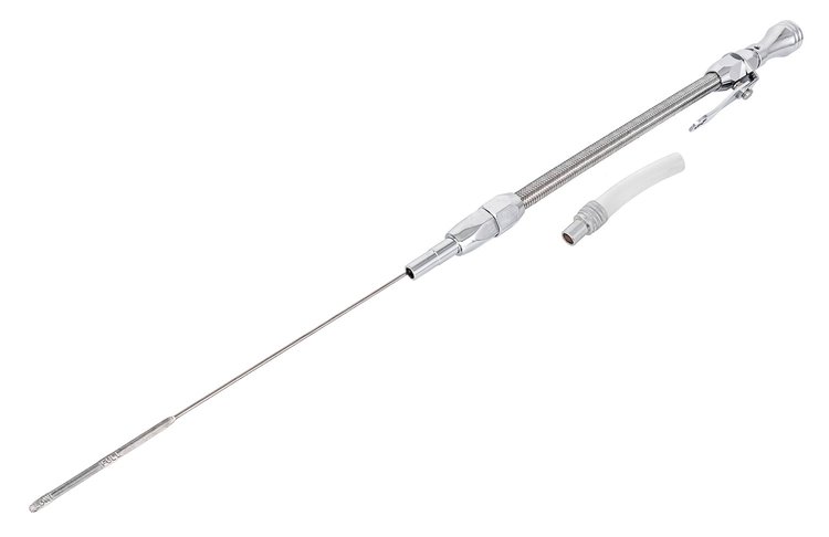Flexible Engine Oil Dipstick for Ford FE Engines [Polished]
