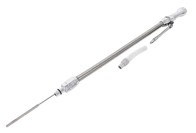 Flexible Engine Oil Dipstick for Mopar Gen III Hemi Engines [Polished]
