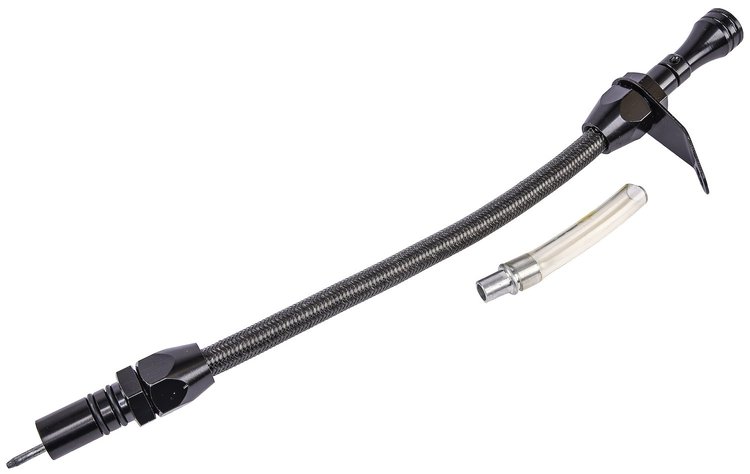Flexible Braided Transmission Dipstick for TH700-R4 [Black]
