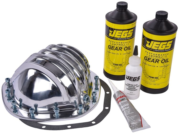 Cast Aluminum Differential Cover Kit, Polished [GM 8.875 in. 12-Bolt, Truck]