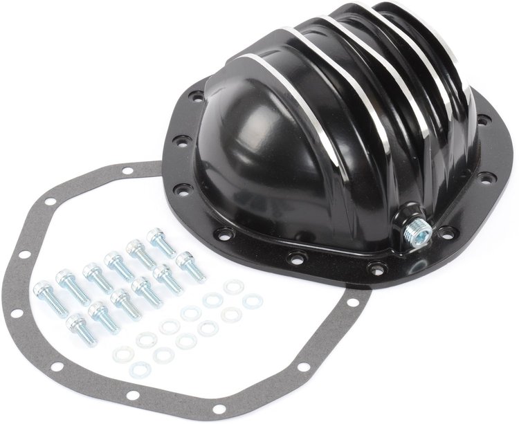Cast Aluminum Differential Cover, Black [GM 8.75 in. 12-Bolt, Truck]