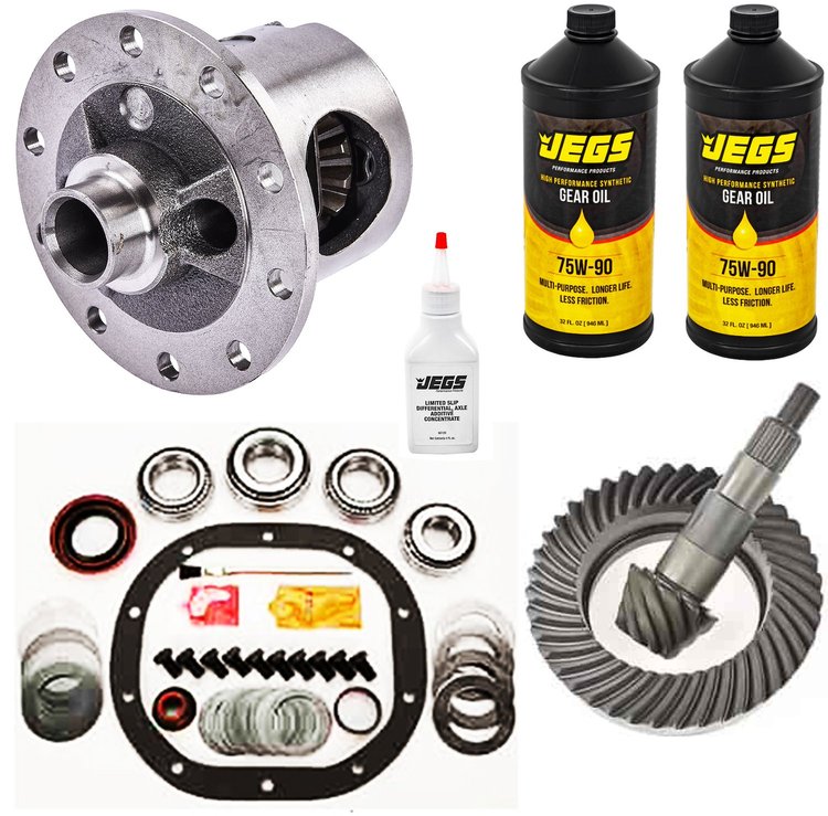 Posi Traction Differential Kit for Ford Cars/Trucks Rear - Ford 7.5 in. 28-Spline [4.56 Ratio]