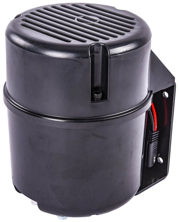 Electric Vacuum Pump for Suppling Vacuum to a Power Brake Booster [Encased in a Black Concealed Canister]