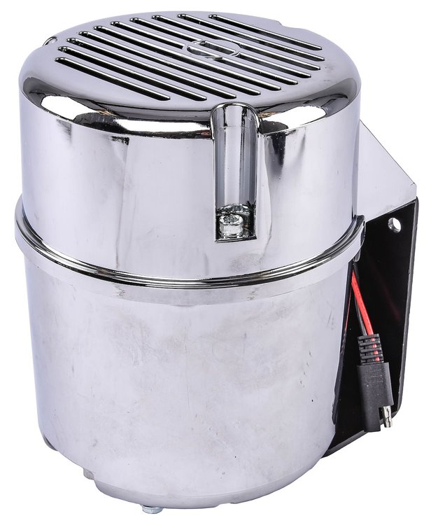 Electric Vacuum Pump for Suppling Vacuum to a Power Brake Booster [Encased in a Chrome-Plated Concealed Canister]