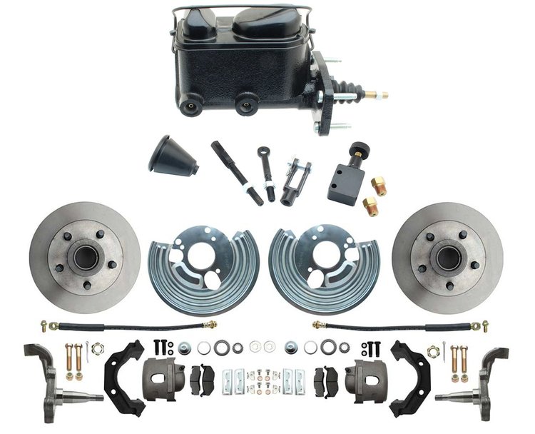 Front Complete Non-Power Disc Brake Conversion Kit for 1966-1972 Mopar B-Body, 1970-1974 Mopar E Body Models