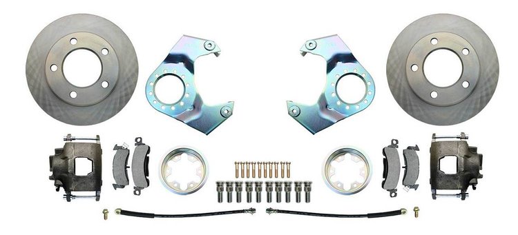 Front Disc Brake Conversion Kit for Select 1946-1977 Jeep CJ's & Jeepster Commando [5 x 5 1/2 Wheel Bolt Pattern]