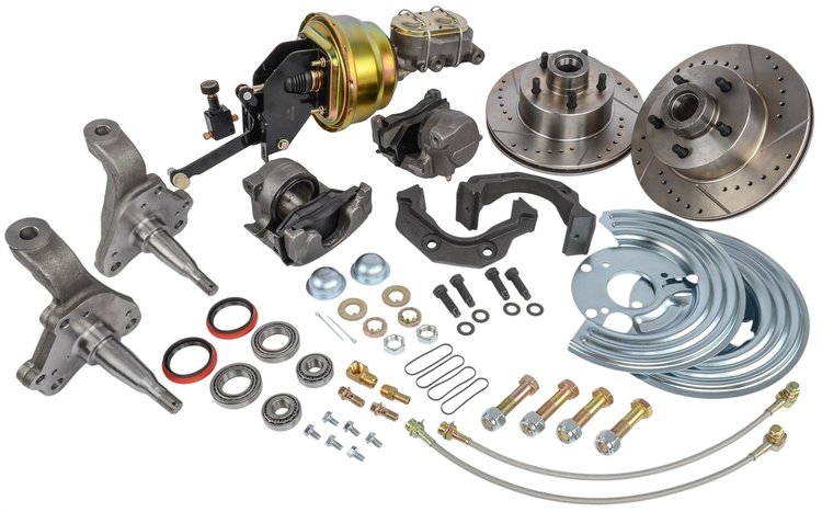 Front Complete Premium Power Disc Brake Conversion Kit for 1962-1974 Mopar B & E Body