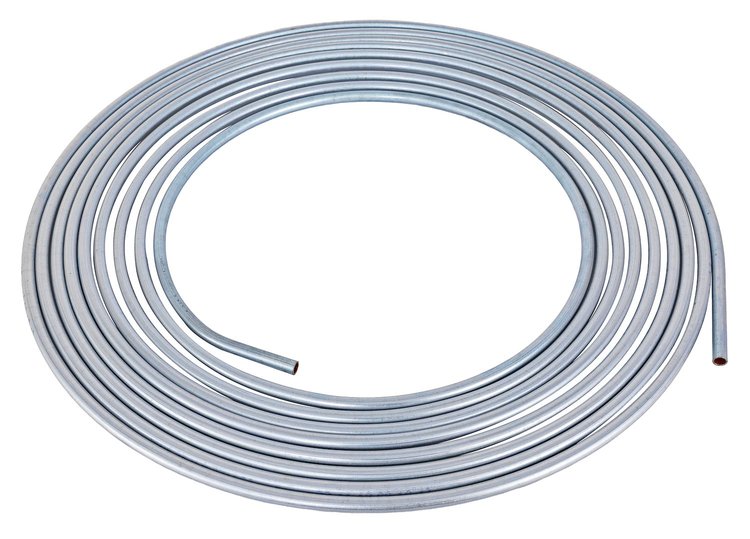 Zinc Brake Line Coil 1/4" x 25"