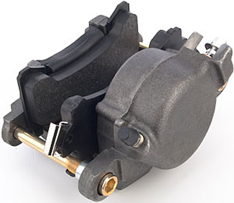 GM Front Disc Brake Caliper with Pads & Metric Hardware, Left/Driver Side [NEW]