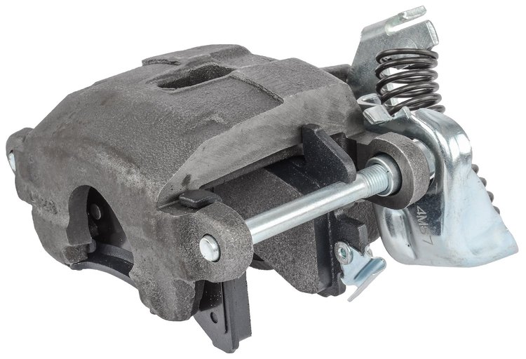 GM Rear Disc Brake Caliper with D154 Pads & E-Brake Mechanism, Right/Passenger Side [NEW]
