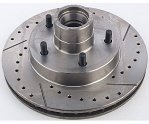 Cross-Drilled Rotor Driver Side