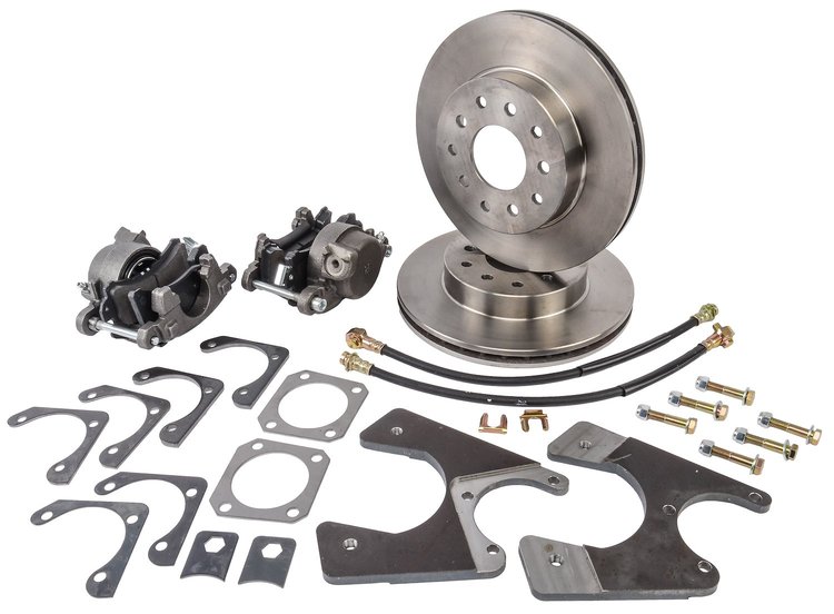 GM 10/12 Bolt Rear Disc Brake Conversion Kit for Select 1968-1974 GM F/X-Body [Standard Kit Non E-Brake & Raw Calipers]