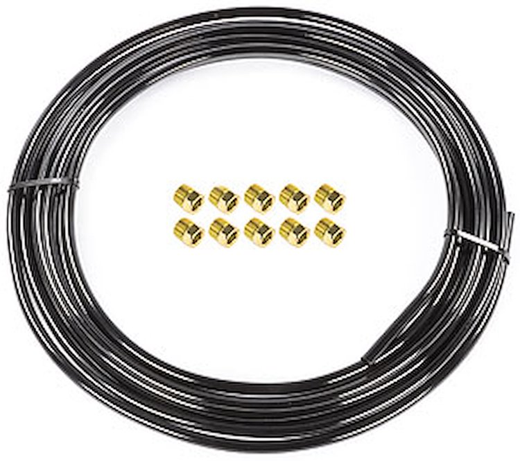 Black Fuel and Transmission Cooler Tubing Kit 3/8 in. Diameter x 25 ft.