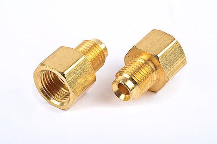 Brass Brake Line Adapter Fitting [3/16 in. Male x 1/4 in. Female]