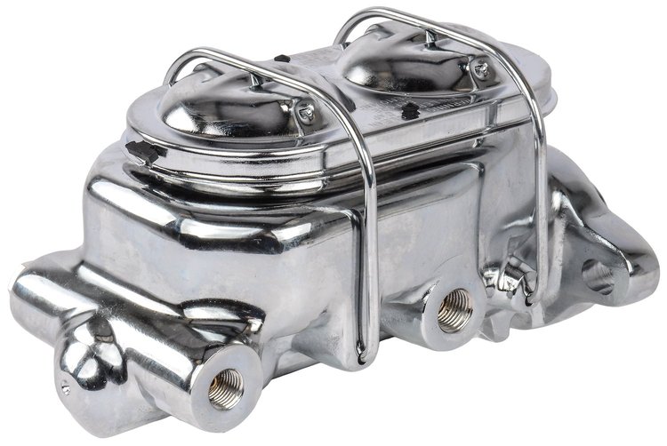 Brake Master Cylinder, Aluminum with Chrome Finish [GM Universal Mounting]
