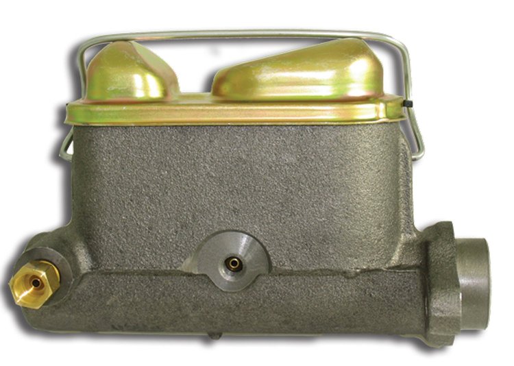 Brake Master Cylinder, Double Bail Well Cast-Iron with Natural Finish [1968-1975 Ford F-250 Mounting] 1 1/4 in.