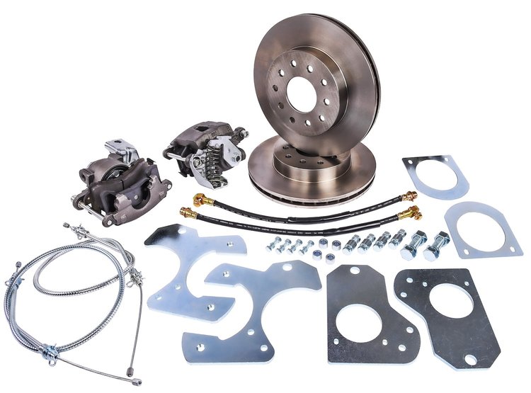 GM 10 Bolt Rear Disc Brake Conversion Kit for Select 1978-1988 GM G-Body Models [Standard Kit with E-brake]
