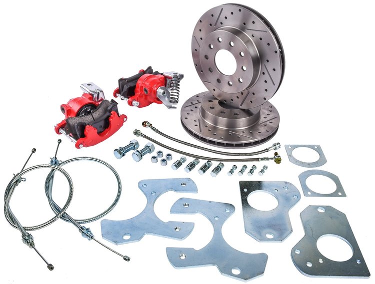 GM 10 Bolt Rear Disc Brake Conversion Kit for Select 1978-1988 GM G-Body Models [Premium Kit with E-Brake]
