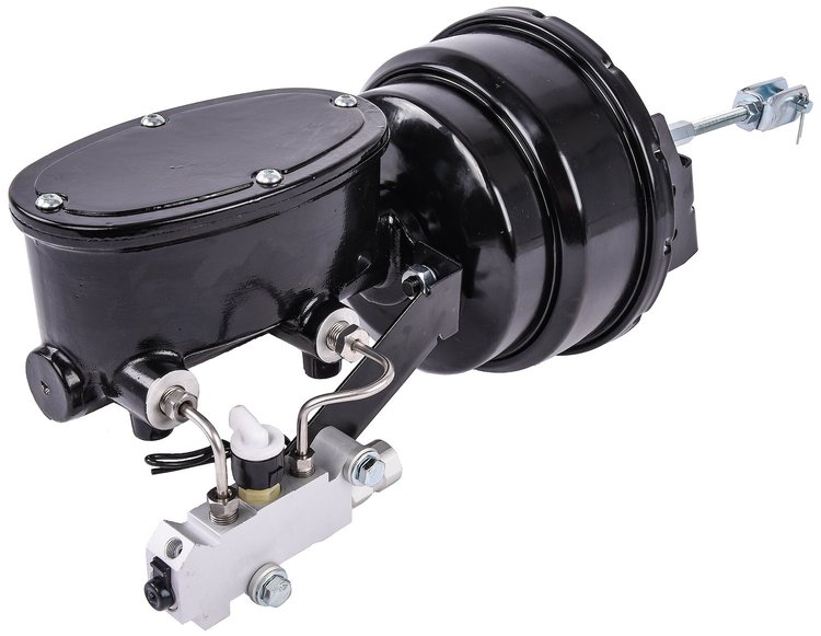 Power Brake Booster Conversion Kit with Aluminum Master Cylinder for 1964-1974 GM A/F/X Body [Disc/Disc]