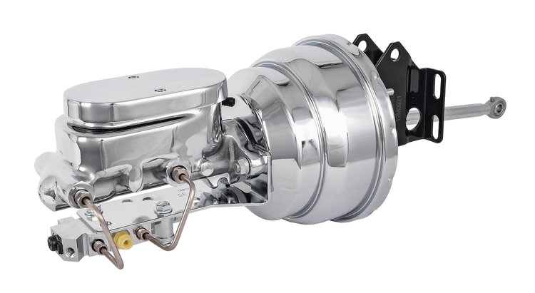 Chrome Power Brake Conversion Kit for 1973-1978 Ford F-100/F-150 Pickup Truck [Disc/Drum]