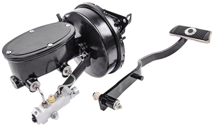 Power Brake Conversion Kit with Tandem Oval M/C for 1967-1970 Ford Mustang [Disc/Drum]