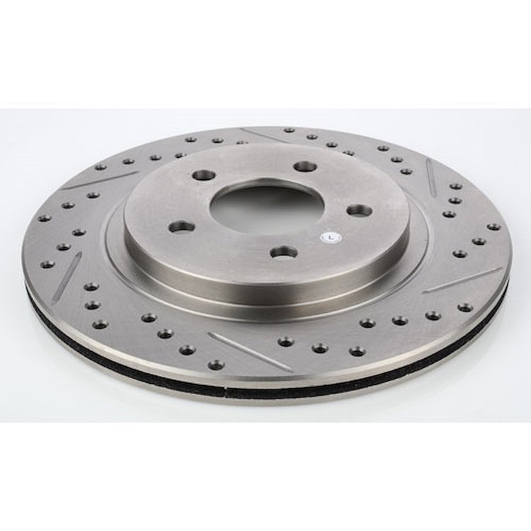 HP Drilled & Slotted Brake Rotor Left Rear
