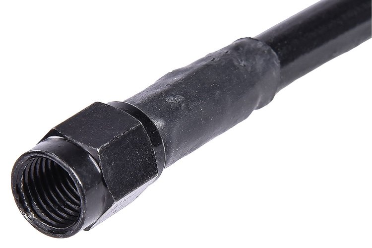 Black Coated Brake Hose [-3 AN, Straight Female to Straight Female, 15 in. Length]