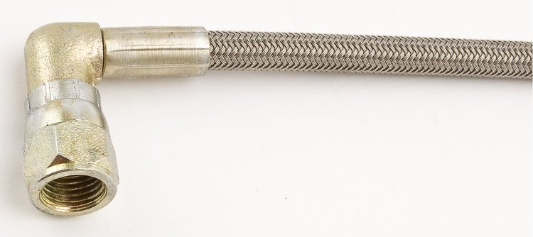 Pre-Assembled Brake Hose -3AN Straight to 90°
