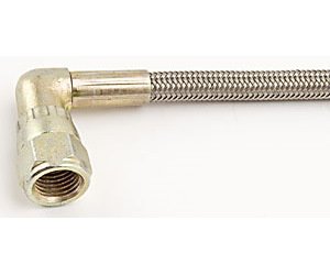 Pre-Assembled Brake Hose -3AN Straight to 90°