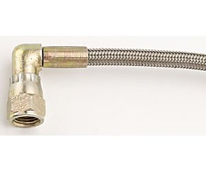 Pre-Assembled Brake Hose -3AN Straight to 90 degree
