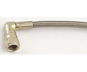 Pre-Assembled Brake Hose -3AN Straight to 90 degree