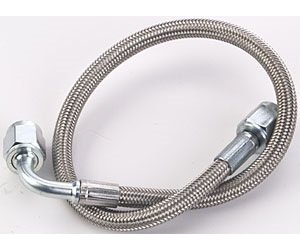 Pre-Assembled Brake Hose -4AN Straight to 90 degree