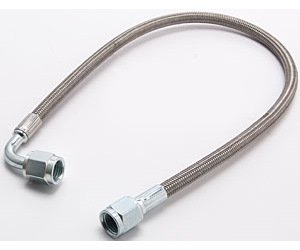 Pre-Assembled Brake Hose -4AN Straight to 90 degree
