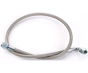 Pre-Assembled Brake Hose -4AN Straight to 90 degree