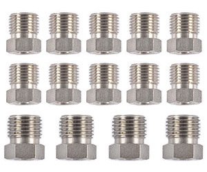 Stainless Steel Tube Nuts Fits 1/4" Tube