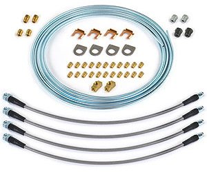 Universal DOT Brake Line Kit (4-Line) Made in the USA Use with: