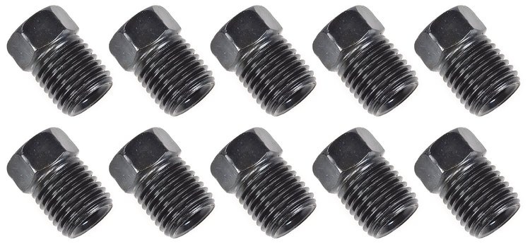 Inverted Flare Steel Tube Nuts for 3/16 in. O.D. NiCopp Tubing [3/8 in.-24 Thread]