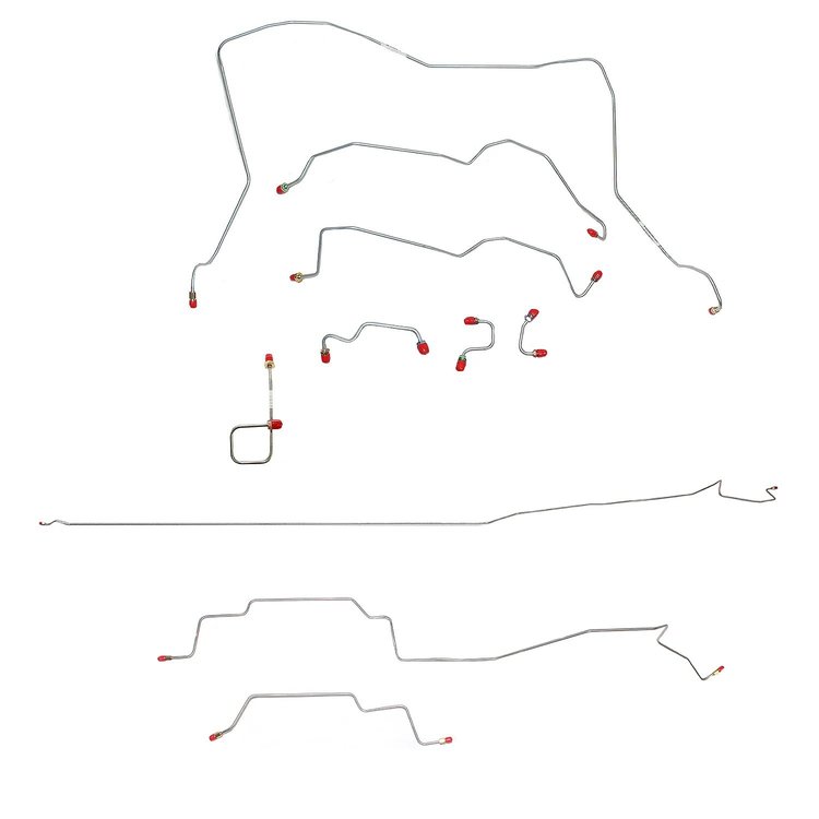Complete Brake Line Kit for 1995-1997 Dodge Ram 2500 4WD w/Regular Cab/Long Bed [Stainless]