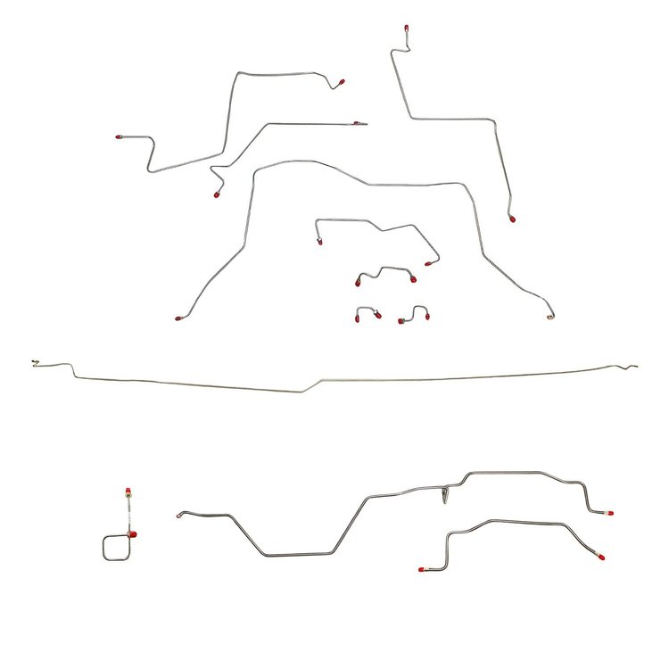 Complete Brake Line Kit for 1995-1997 Dodge Ram 2500 4WD w/Extended Cab/Long Bed/Manual [Stainless]