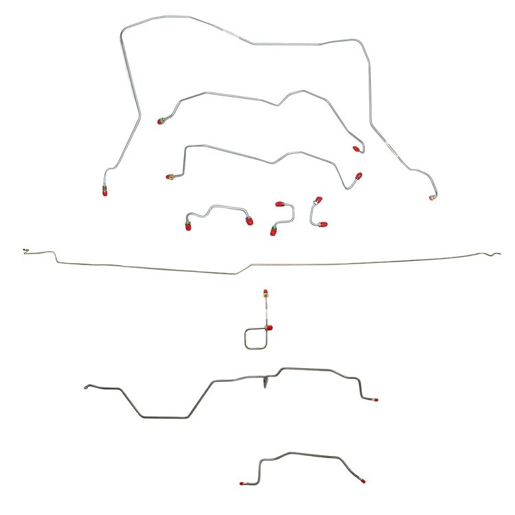 Complete Brake Line Kit for 1995-1997 Dodge Ram 2500 4WD w/Quad Cab/Long Bed/Manual [Stainless]