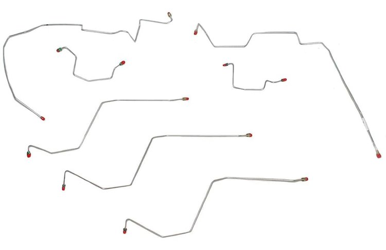 Front Brake Line Kit for 2002-2005 Dodge Ram 1500 4WD AWABS [Stainless]