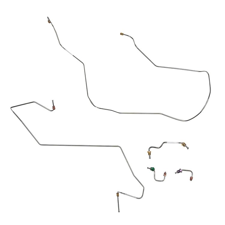 Front Brake Line Kit for 1994-1995 Dodge Ram 1500, 2500, 3500 4WD Trucks w/RWABS, One-Block LH [Stainless]