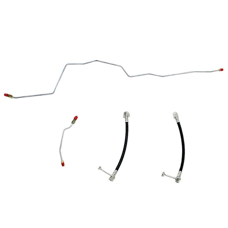 Rear Axle Brake Line Kit for 2001-2002 Dodge Ram 2500 5.9 L6, V10 (Auto) w/Dana 70, Disc [Stainless]